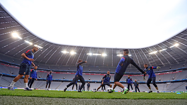 Training session at the Allianz Arena / PHOTO: MIGUEL RUIZ-FCB