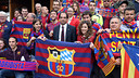 Josep M. Barnils with the Bayerischer Penya Blaugrana