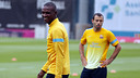 Abidal et Mascherano, vendredi / PHOTO: MIGUEL RUIZ - FCB