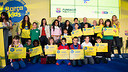 Foto de família amb tots els premiats. FOTO: GERMÁN PARGA /FCB