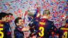 Celebrating the 2012/13 Liga title