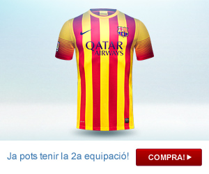 La segona equipació del FCBarcelona a la FCBotiga