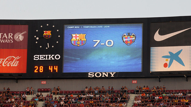 El Barça ganaba por 7-0 mucho antes de acabar el partido / FOTO: MIGUEL RUIZ-FCB