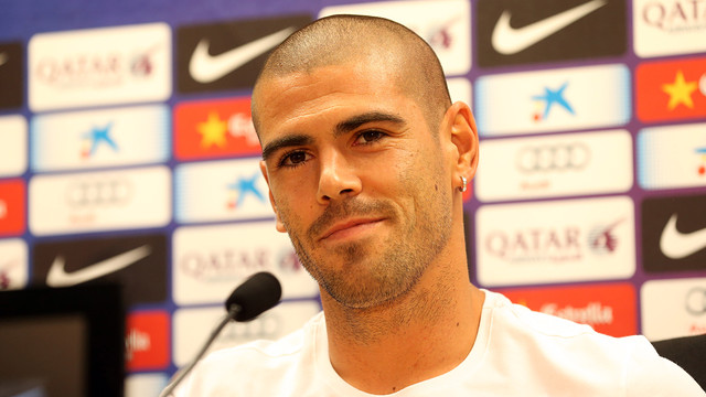 Valdés, during the press conference / PHOTO: MIGUEL RUIZ-FCB