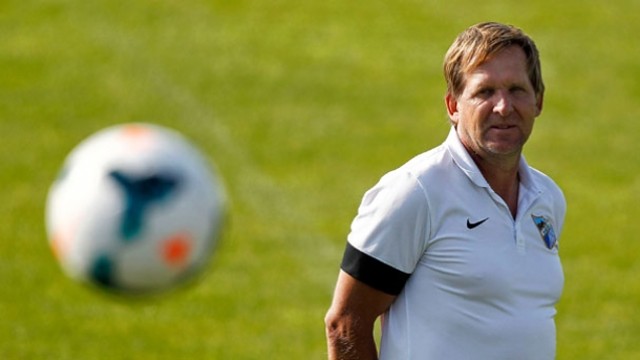 Bernd Schuster, during a trainig session. PHOTO: MALAGA CF