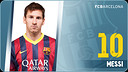 Potret Lionel Andrés Messi. Nomor punggung 10
