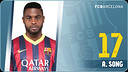 Potret Alexandre Song. Nomor punggung 17