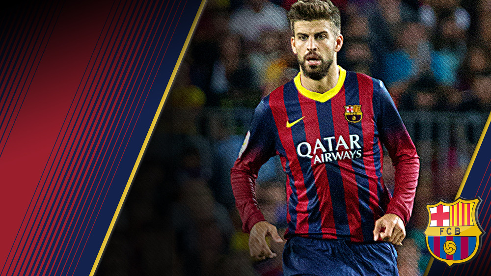 Piqué Portrait Gerard Piqué Bernabeu. Number 3