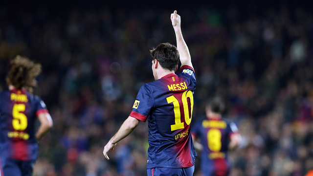 Messi celebrates scoring a goal / PHOTO: MIGUEL RUIZ-FCB