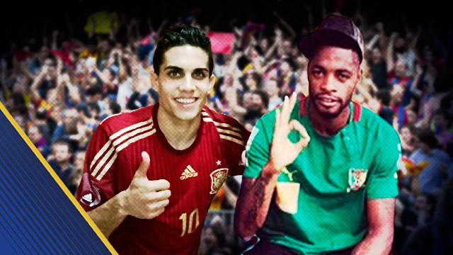 Fotomuntatge entre Song i Bartra amb les seves seleccions. FOTOS: Instragram