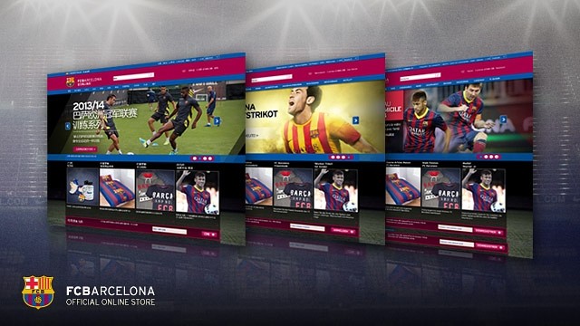 Imagen de las diferentes tiendas online del Barça