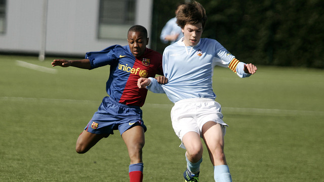 Adama Traoré playing for the U13 team in the 2008/09 season / PHOTO: FCB ARCHIVE Adama Traoré playing for the U13 team in the 2008/09 season / PHOTO: FCB ARCHIVE