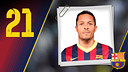 Imagen oficial de Adriano con la camiseta del FC Barcelona