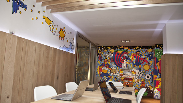 La Masia with Intel equipment / PHOTO: FCB La masia with Intel equipment