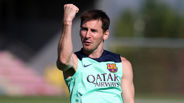 Leo Messi is finally back in action / PHOTO: MIGUEL RUIZ - FCB