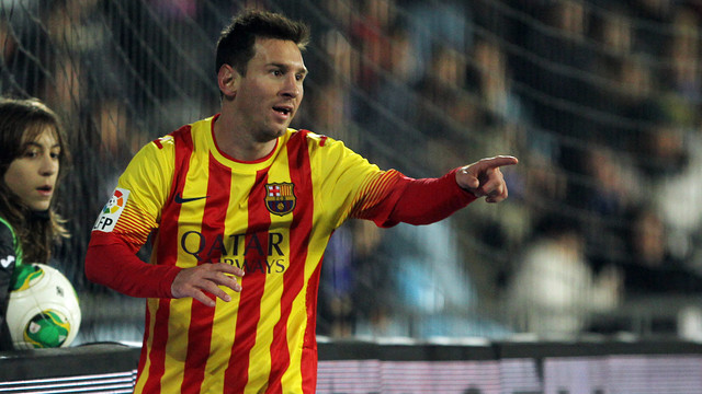 Messi celebra un gol contra el Getafe. FOTO: MIGUEL RUIZ - FCB