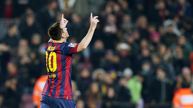 Leo Messi fa un gol cada 80 minuts el 2014 / FOTO: MIGUEL RUIZ-FCB