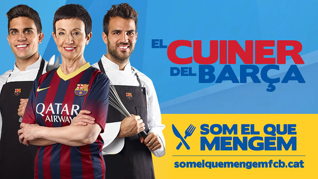 Carme Ruscalleda, Marc Bartra and Cesc Fàbregas are the public face of the 'Som el que mengem' project. Carme Ruscalleda, Marc Bartra and Cesc Fàbregas are the public face of the 'Som el que mengem' project.