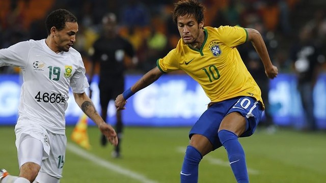 Neymar during the game against South Africa / PHOTO: FIFA.COM
