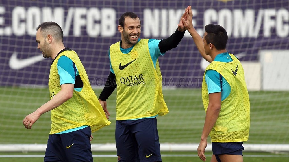 Foto de l'entrenament d'aquest dijous