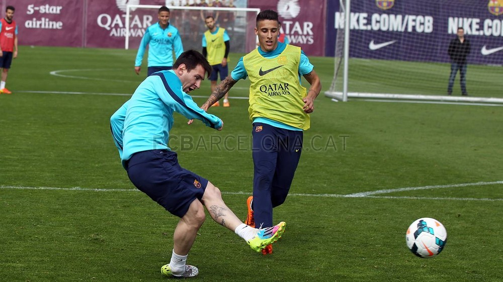 Foto de l'entrenament d'aquest dijous