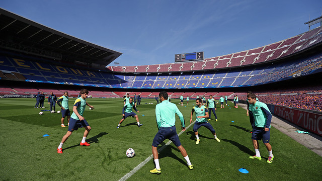 The players in training / PHOTO: MIGUEL RUIZ-FCB