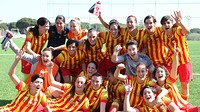 El Femení A celebra la tercera Lliga consecutiva / FOTO: Atlético Féminas