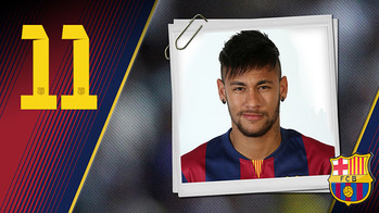 Neymar Jr. Portrait Neymar da Silva Santos Júnior. Number 11