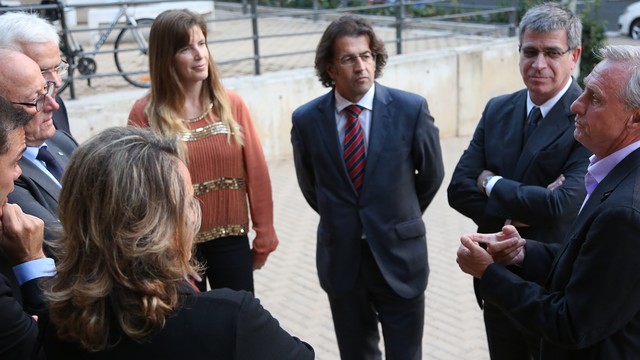 Cruyff was joined by Freixa, Mestre, Monje and many other guests. PHOTO: Jordi Bedmar. Cruyff was joined by Freixa, Mestre, Monje and many other guests. PHOTO: Jordi Bedmar.