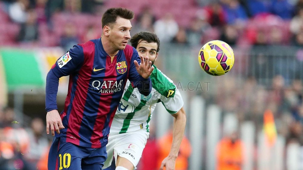 Messi double helps Barca crush Cordoba