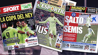 Neymar, protagonista de la premsa esportiva del dia / Fotomuntatge FCB