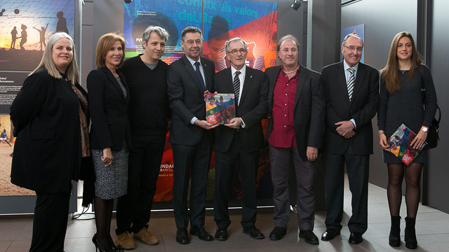 President Bartomeu with the other attendees at the Born Cultural Centre / GERMÁN PARGA-FCB President Bartomeu with the other attendees at the Born Cultural Centre / GERMÁN PARGA-FCB