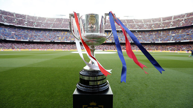 The Copa del Rey trophy, at Camp Nou. MIGUEL RUIZ / FCB