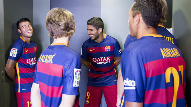 The Barça players had plenty of fun on photo day