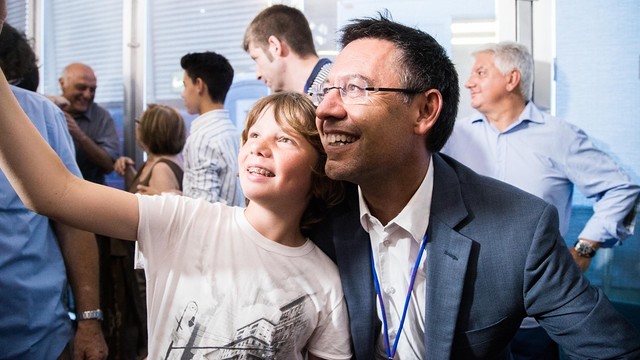 Bartomeu after hearing of his impending victory / FCB Bartomeu after hearing of his impending victory / FCB