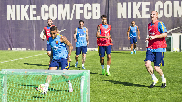 Training at the Ciutat Esportiva on Sunday morning / VÍCTOR SALGADO - FCB