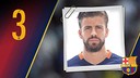 Gerard Piqué Bernabeu Portrait Gerard Piqué Bernabeu. Number 3
