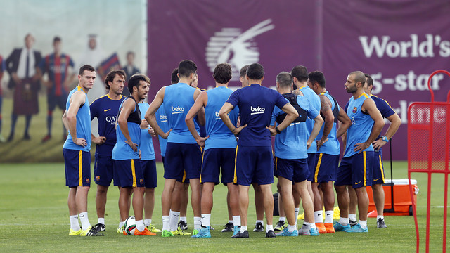 Luis Enrique is taking eighteen players on the trip to Bilbao / MIGUEL RUIZ - FCB
