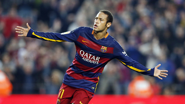 Neymar Jr celebrates against Villarreal / MIGUEL RUIZ- FCB