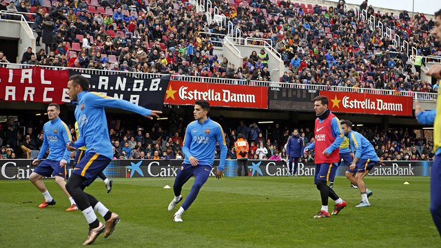 Els jugadors s'han entrenat al Mini amb 10.049 espectadors / MIGUEL RUIZ - FCB