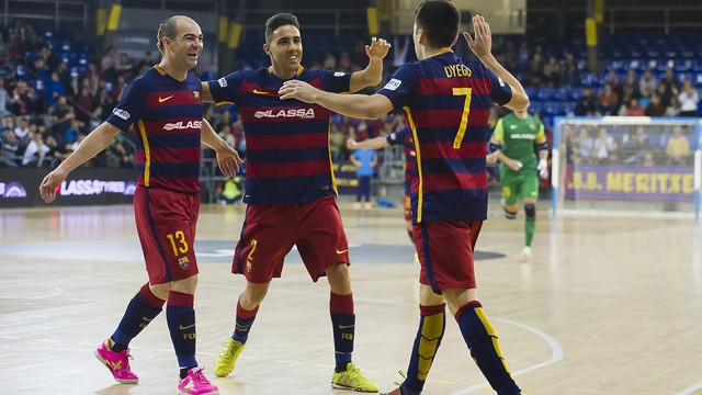 Dyego and Aicardo, two of the architects of the Barça win / VÍCTOR SALGADO - FCB