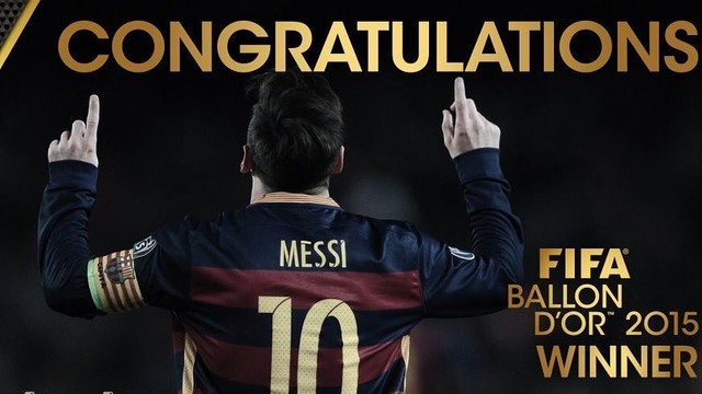FIFA congratulated its new winner, Leo Messi / FIFA.COM