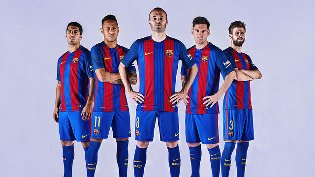 2016/17 年のFCバルセロナ公式ユニフォーム 2016/17 年のFCバルセロナ公式ユニフォーム
