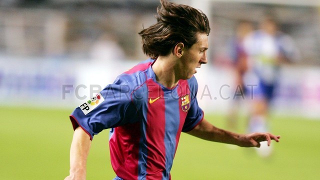 El debut de Messi 